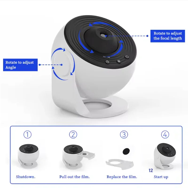 2025 New Galaxy Projector - Transform Your Room into a Starry Universe