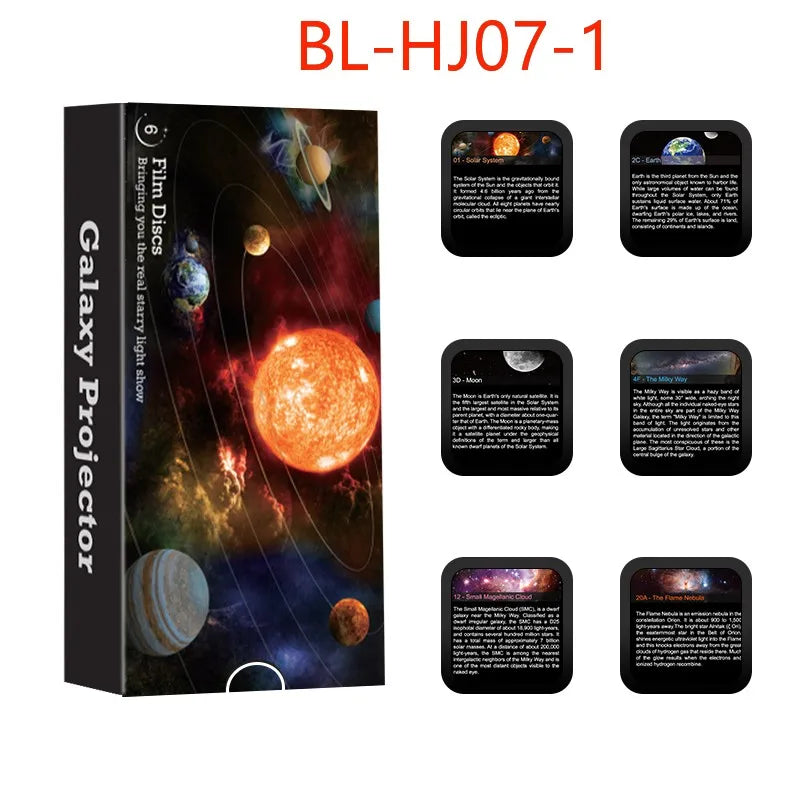 Night Light Galaxy Projector Starry Sky Projector Planetarium Lamp 6 Pack