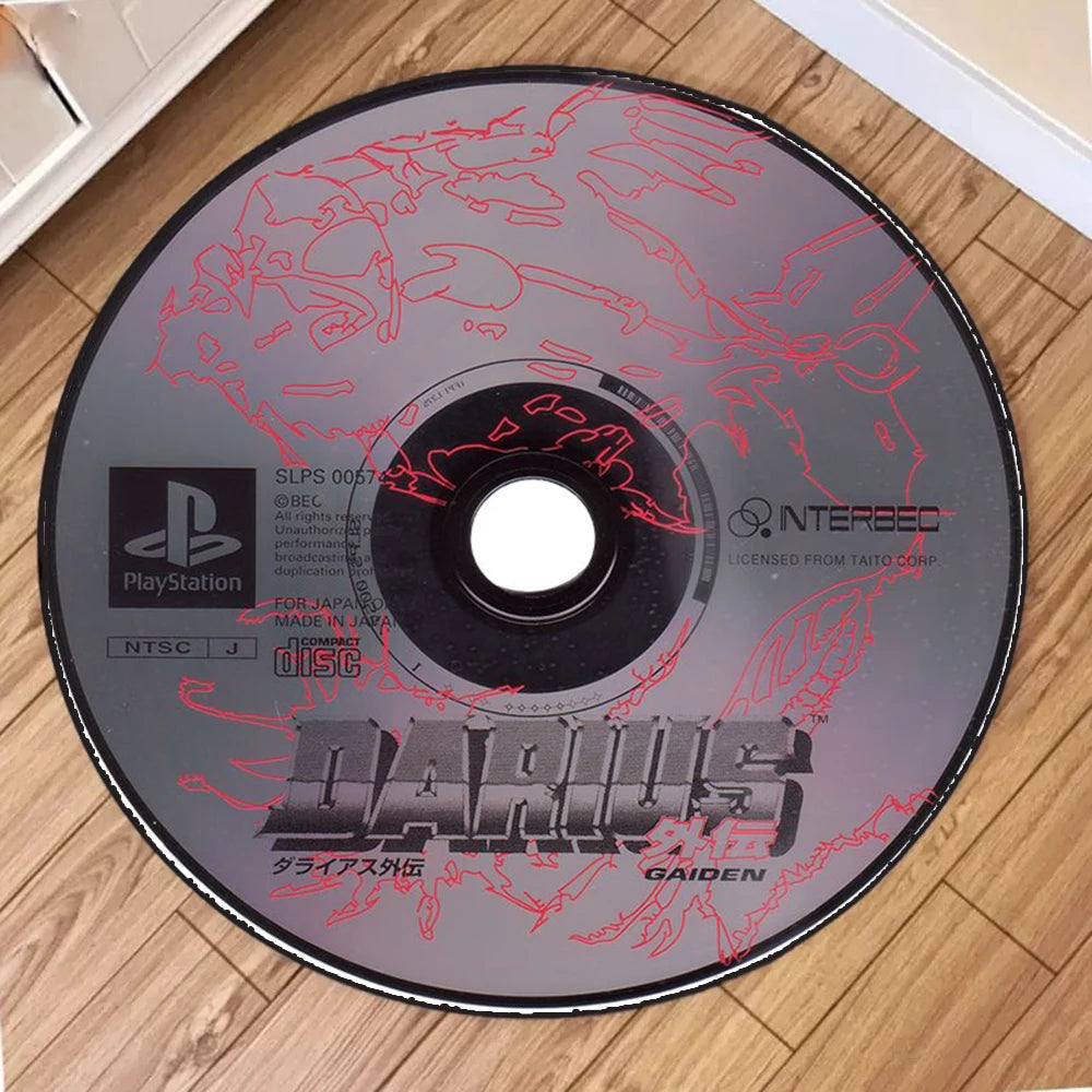"METAL GEAR" Printed Circular Carpet CD Cartoon PS2 edition