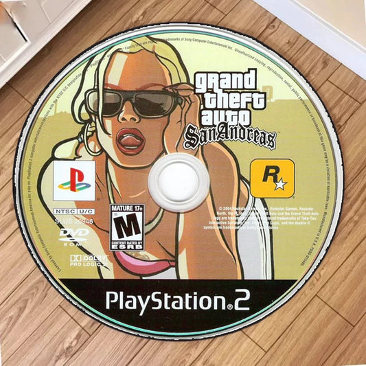 CD PlayStation 2 Grand Theft Auto Round Mat Living Room