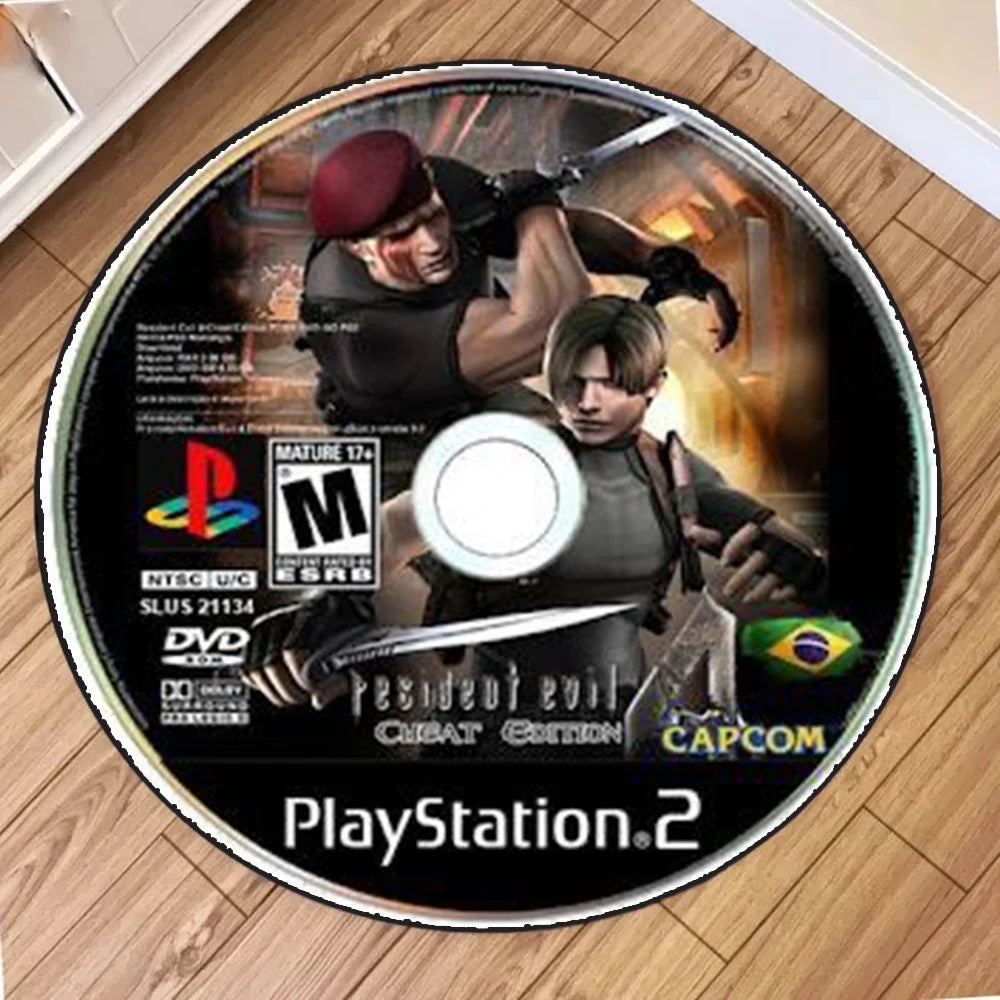 CD PlayStation 2 Grand Theft Auto Round Mat Living Room