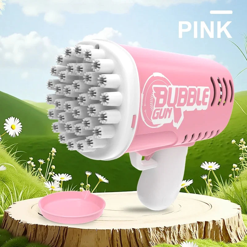 35 hole handheld bubble gun electric bubble