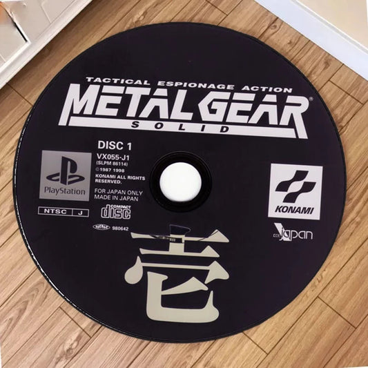 "METAL GEAR" Printed Circular Carpet CD Cartoon PS2 edition