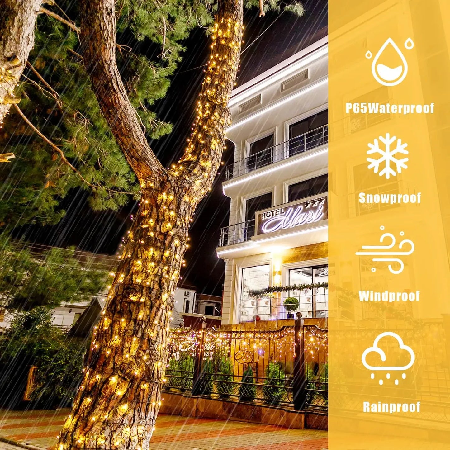 LED Solar String Light Fairy Outdoor Garden Lamp Christmas Garland