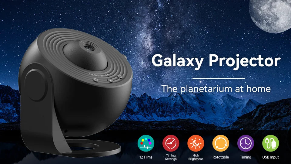 2025 New Galaxy Projector - Transform Your Room into a Starry Universe