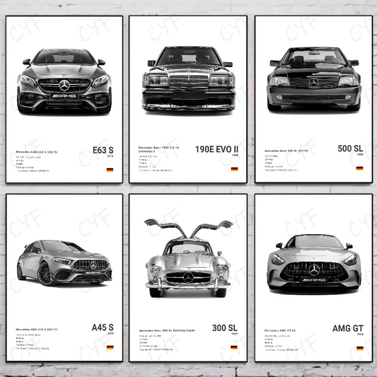 Modern Luxury Sports Car B-BenzS AMG E63 S Poster