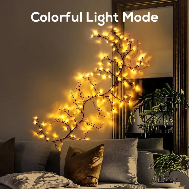 USB-Powered Willow Vine Fairy Lights -