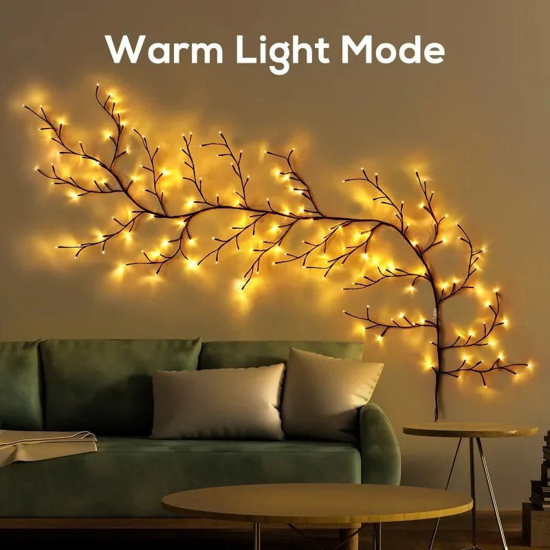 USB-Powered Willow Vine Fairy Lights -