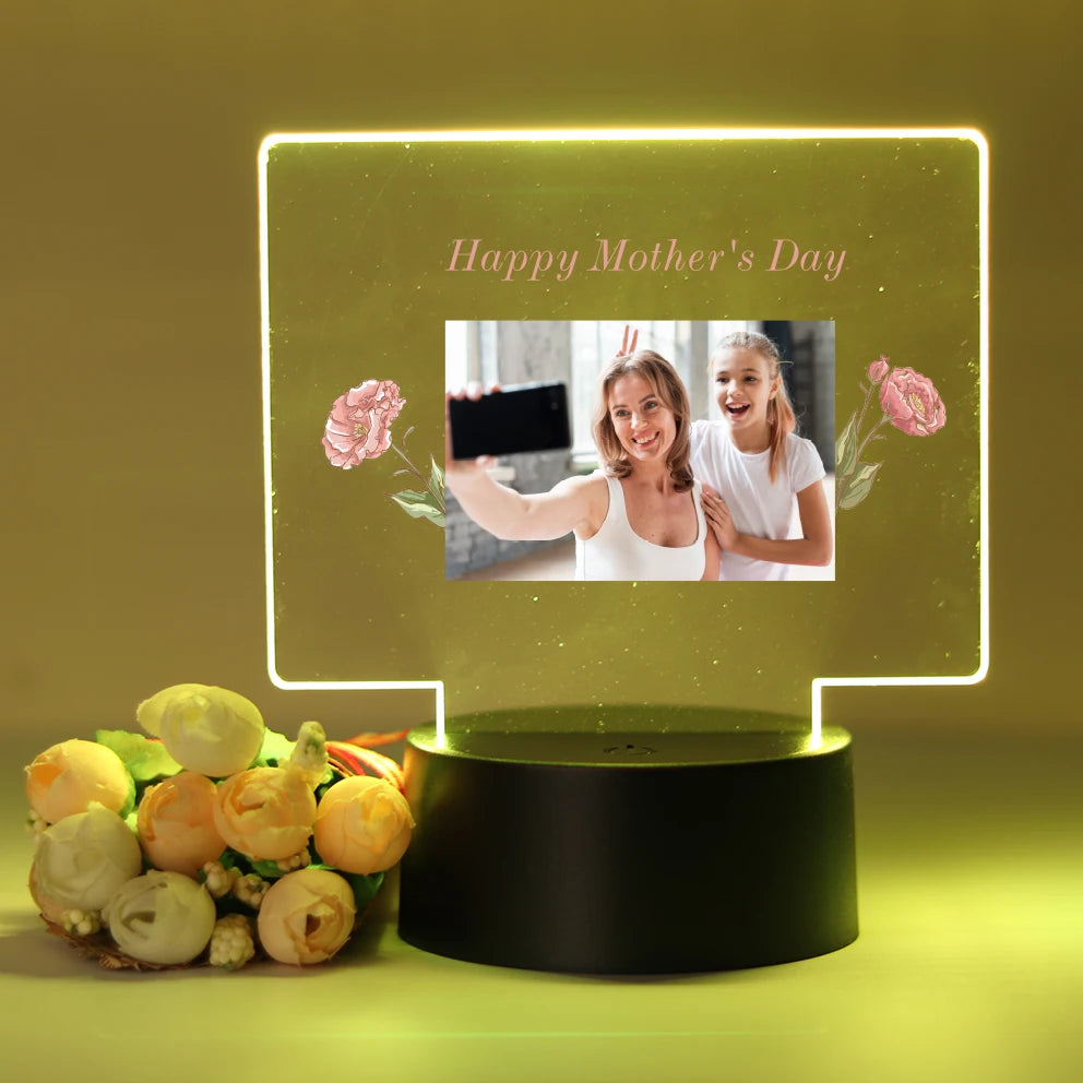 Personalized Custom Photo 3D Illusion Night Light - RGB LED Lamp | Anime Avatar Room Decor Gift