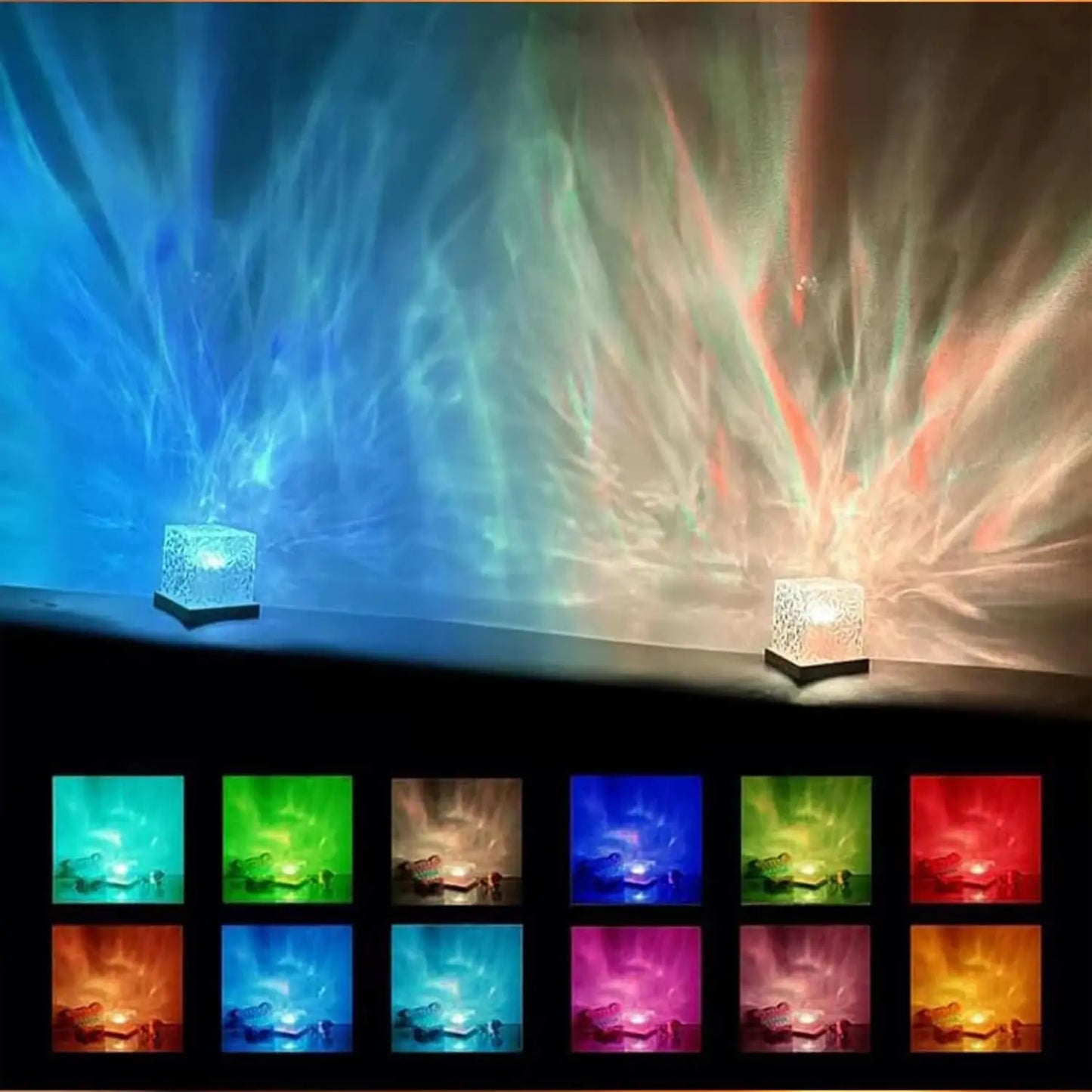Ocean Wave Projector Light 16 Colors Midnight