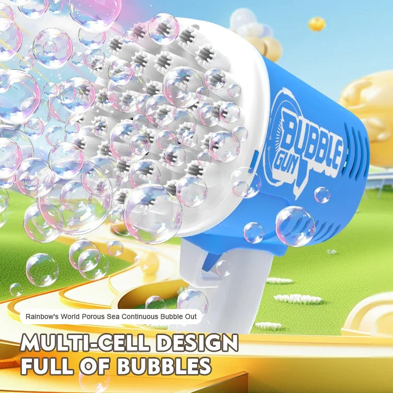 35 hole handheld bubble gun electric bubble