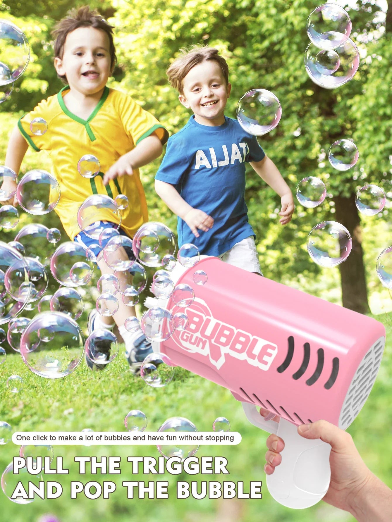 35 hole handheld bubble gun electric bubble