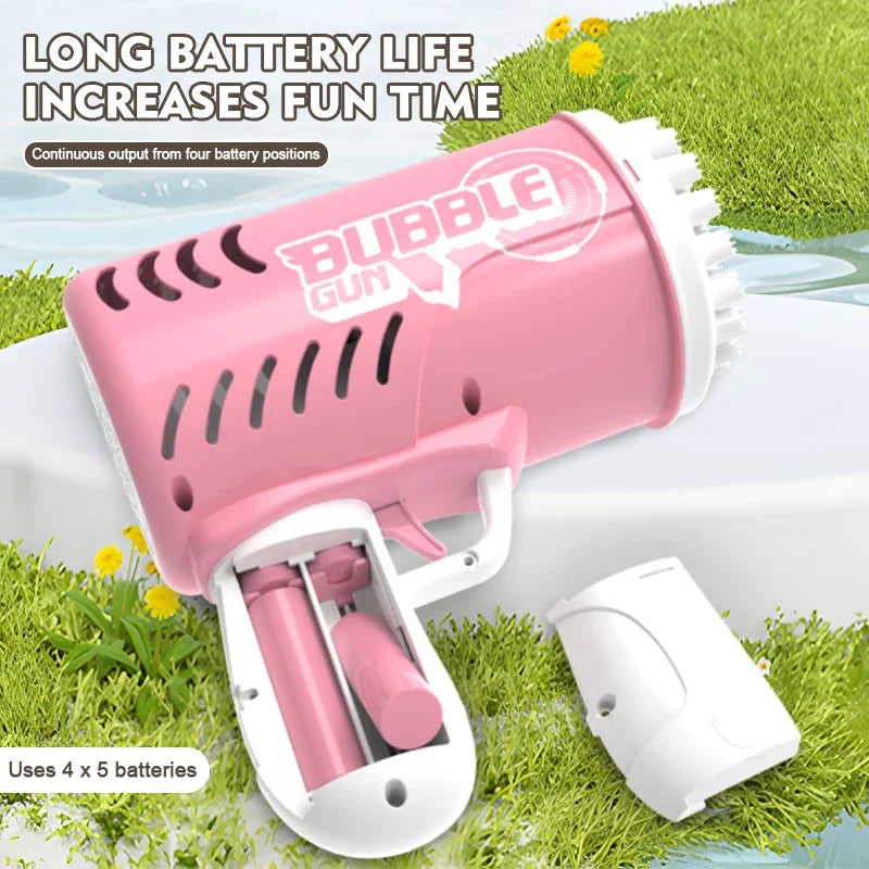 35 hole handheld bubble gun electric bubble