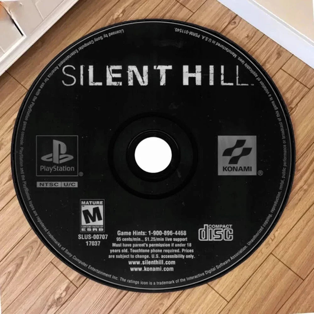 "METAL GEAR" Printed Circular Carpet CD Cartoon PS2 edition