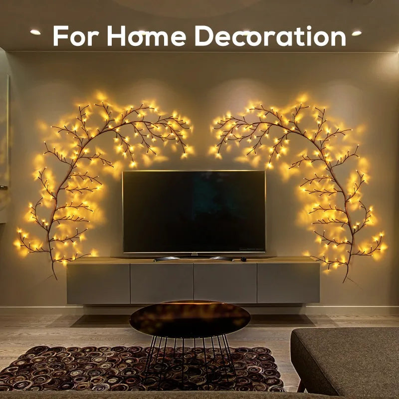 USB-Powered Willow Vine Fairy Lights -