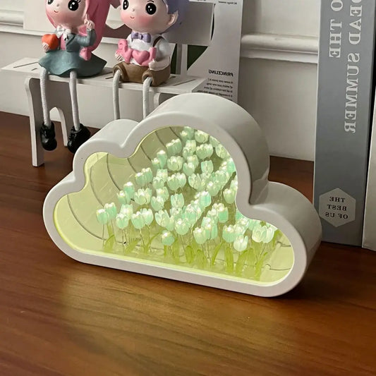Cloud Tulip Night Light Handmade