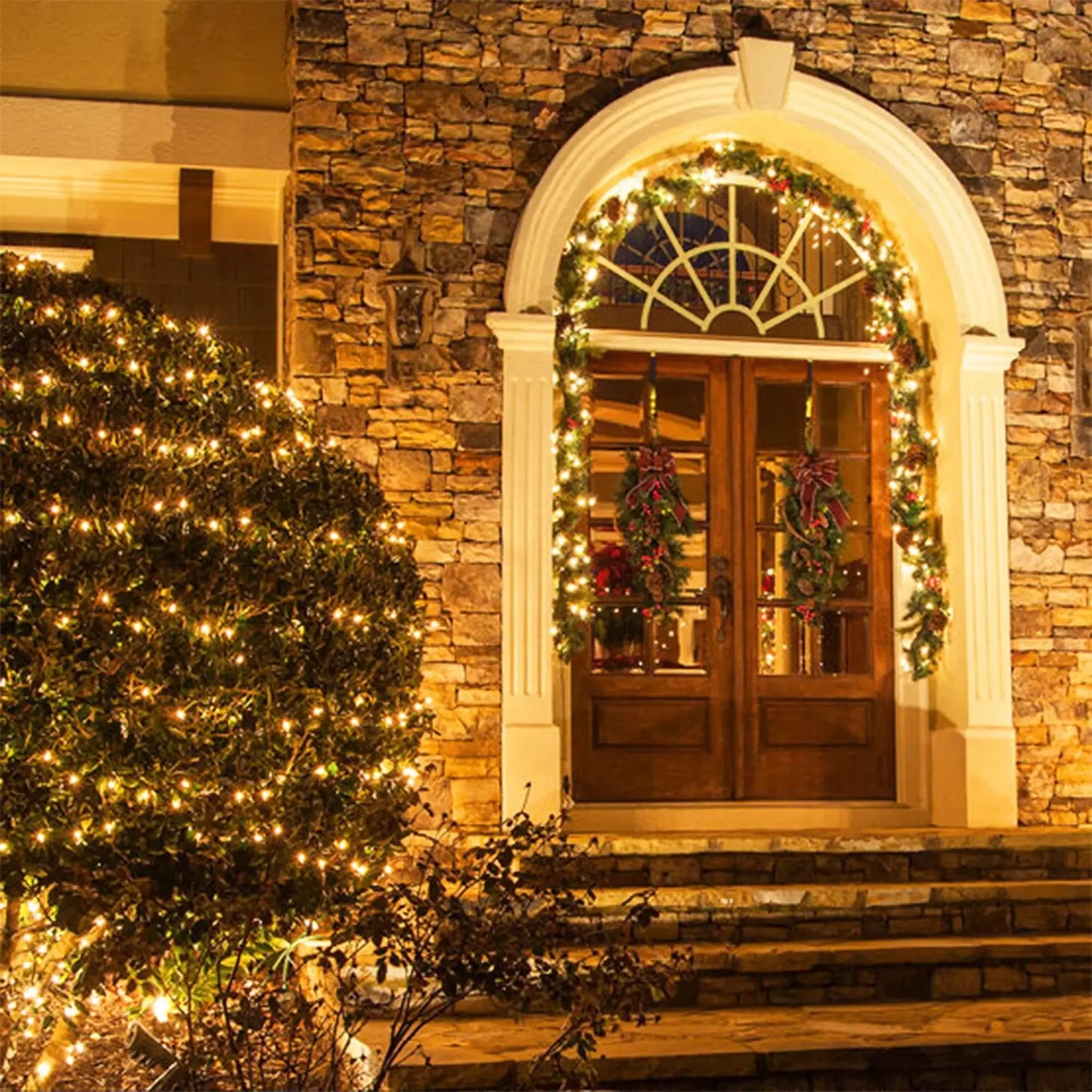 LED Solar String Light Fairy Outdoor Garden Lamp Christmas Garland