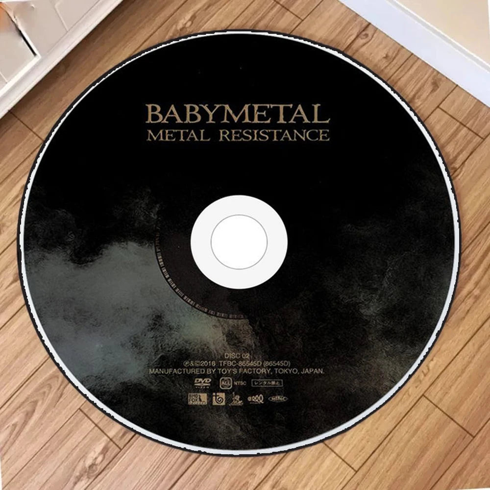 "METAL GEAR" Printed Circular Carpet CD Cartoon PS2 edition